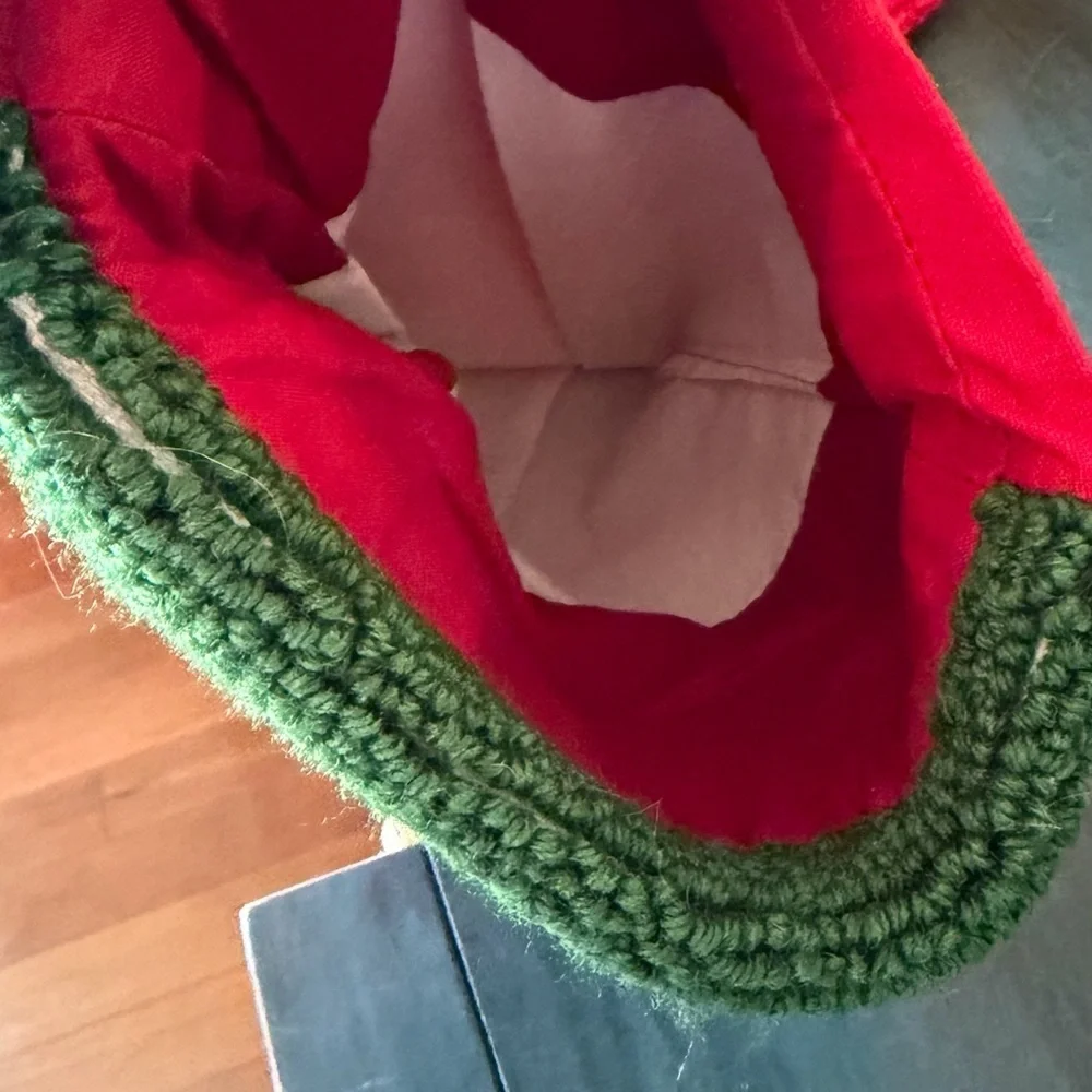 Glitzhome Beagle Dog Hooked needlepoint Christmas Stocking.